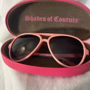 Juicy Couture pink aviator sunglasses